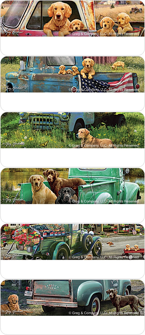 Pups & Trucks Address Labels