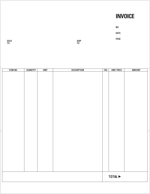 Laser Invoice (LCI172) - Harland Clarke Check Printing