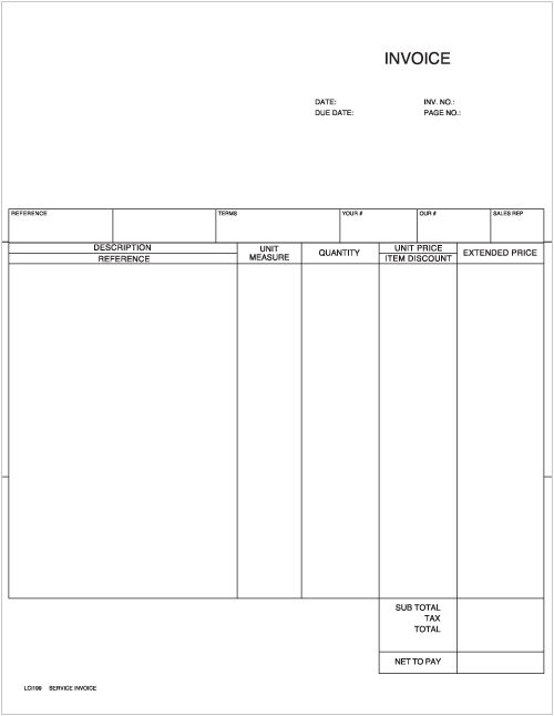 Laser Sales Order Invoice (lci199) - Harland Clarke Check Printing