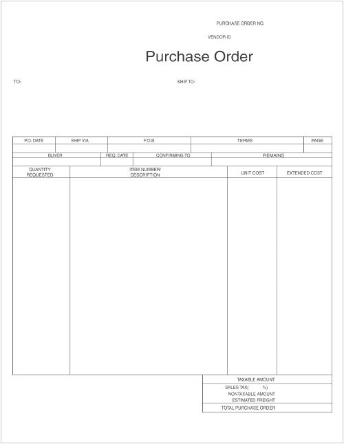 Laser Purchase Order (LGP101) - Harland Clarke Check Printing