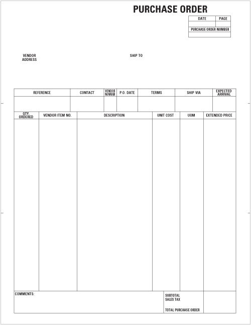 Laser Purchase Order (LGP122) - Harland Clarke Check Printing