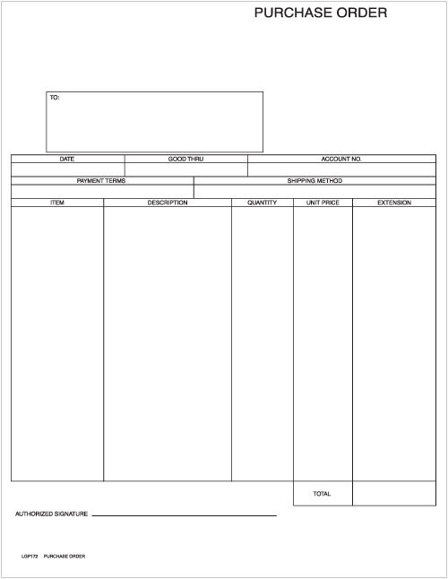 Laser Purchase Order / Statement (LGP172) - Harland Clarke Check Printing