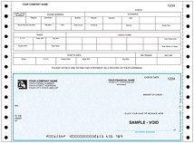 Continuous Payroll Check Bottom (CP02) - Harland Clarke Check Printing