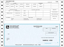 Continuous Payroll Check Bottom (CP19) - Harland Clarke Check Printing