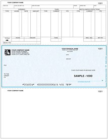 Laser Payroll Check Middle (LCP51) - Harland Clarke Check Printing