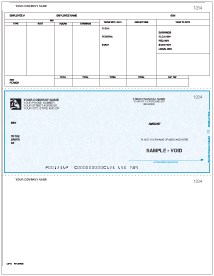 Laser Payroll Check Middle (LCP14) - Harland Clarke Check Printing