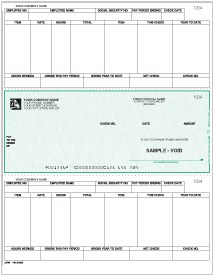 Laser Payroll Check Middle  Thumbnail