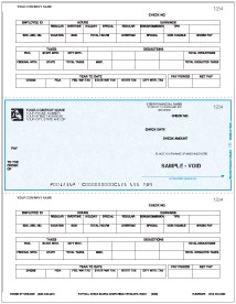 Laser Payroll Check Middle (lcp56) - Harland Clarke Check Printing